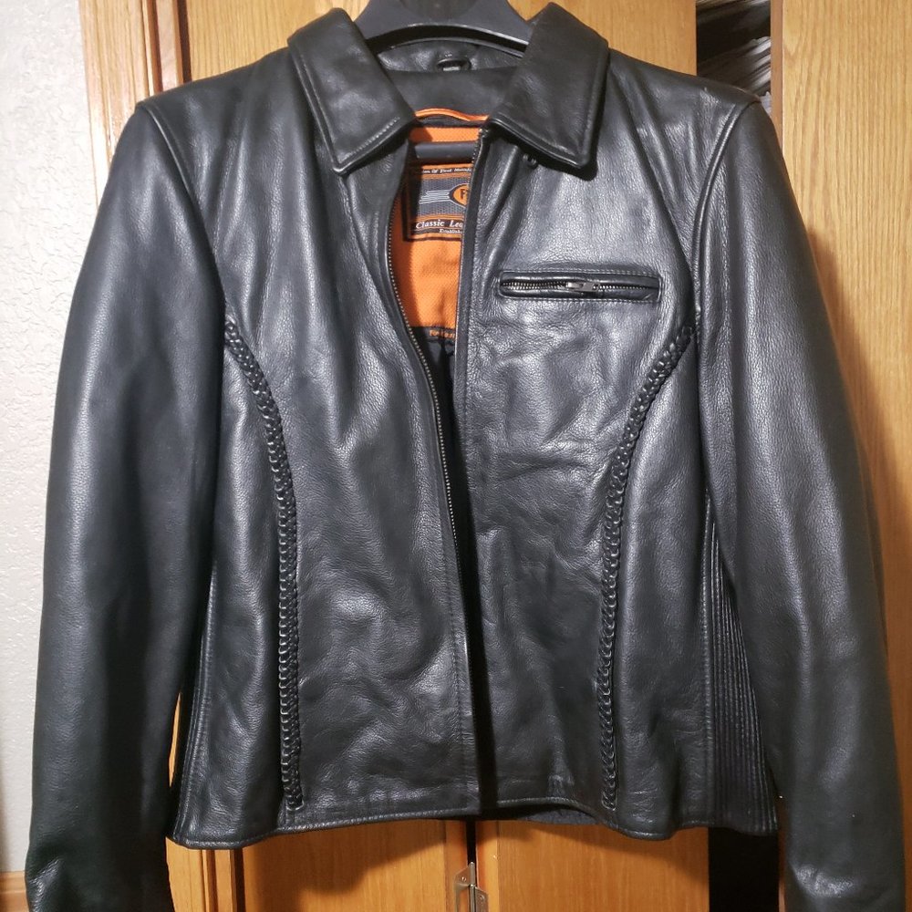 Women's Black Leather Jacket